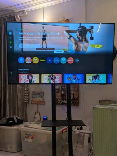 លក់ Samsung Smart TV 55” 4K Crystal UHD + ដង់ដាក់មានកង់ ស្ថានភាពថ្មី រូបភាពច្បាស់
