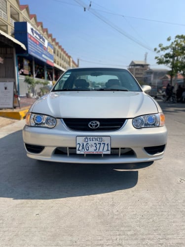 🚗Toyota Corolla2002LEម្ចាស់ដើមទីមួយ 👉ឡានថ្មីខ្លំាងអត់មានកន្លែងទាល់