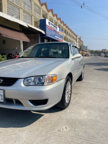 🚗Toyota Corolla2002LEម្ចាស់ដើមទីមួយ 👉ឡានថ្មីខ្លំាងអត់មានកន្លែងទាល់