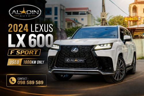 2024 Lx 600 F sport 1800km ប៉ុណ្ណោះ