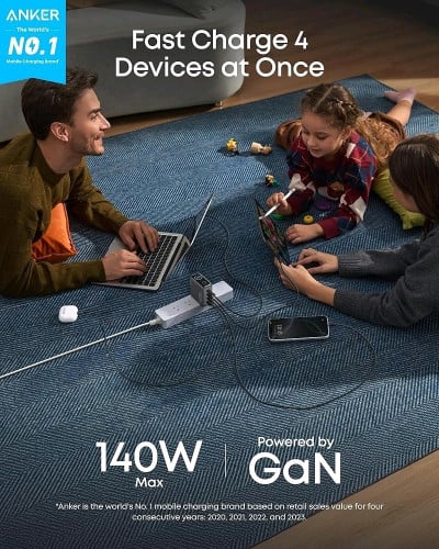 Anker 140W Charger ថ្មី មានខ្សែ 240W ប្រវែង 1.5m