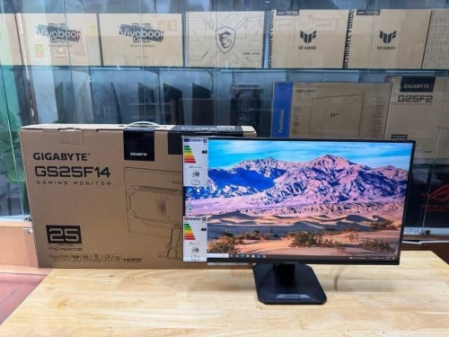 Monitor Gaming Brand Gigabyte GS25F14 IPS 144Hz / Have Poart : HDMI 2Poart /DP 1  ថ្មីប្រអប់