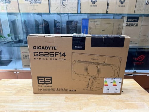 Monitor Gaming Brand Gigabyte GS25F14 IPS 144Hz / Have Poart : HDMI 2Poart /DP 1  ថ្មីប្រអប់