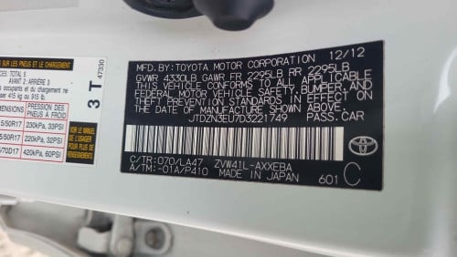 Toyota Prius V 2013 Option 5 Full Advanced Technology