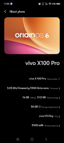 Vivo x100 pro