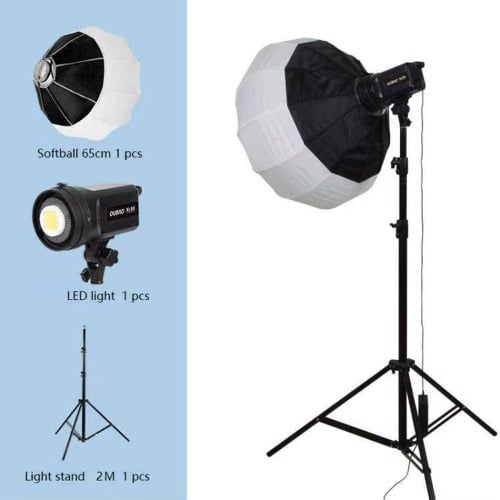 ឈុតភ្លើងLED 100w + Softball + ជើងបញ្ឈរ2m