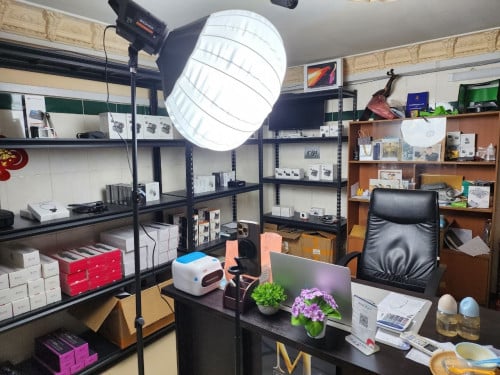 ឈុតភ្លើងLED 100w + Softball + ជើងបញ្ឈរ2m