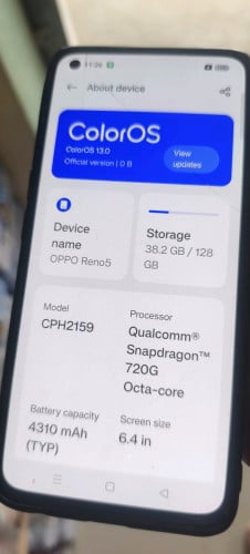 លក់, Oppo Reno 5,, Rame8+4 Storage 128