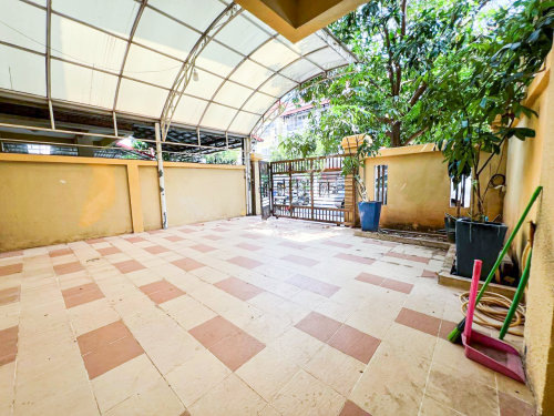 🔰វីឡាភ្លោះសម្រាប់ជួល នៅបុរីពិភពថ្មីផ្លូវឧ-ម៉ុងរិទ្ធី