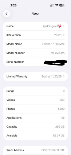 17pro max នៅថ្មីតួនៅស្អាត 100% មិនឆ្កូត