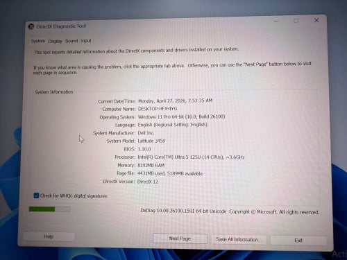 Dell Latitude 3450