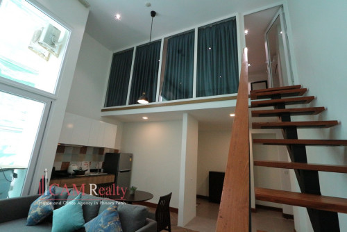 Duplex style 1 bedroom serviced apartment for rent in Russian Market area