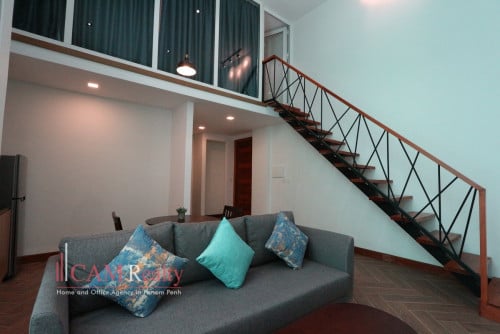 Duplex style 1 bedroom serviced apartment for rent in Russian Market area