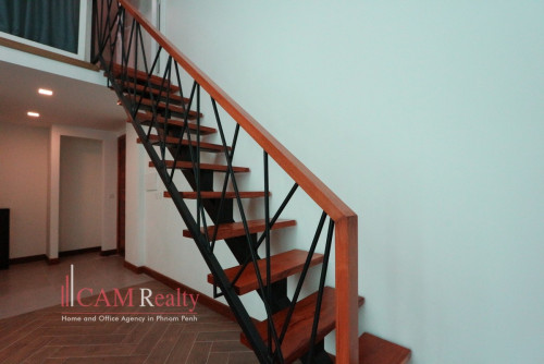 Duplex style 1 bedroom serviced apartment for rent in Russian Market area