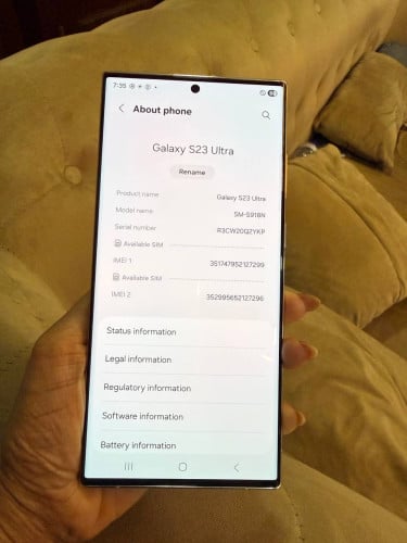 Galaxy S23 Ultra ស្អាត 99% 450$