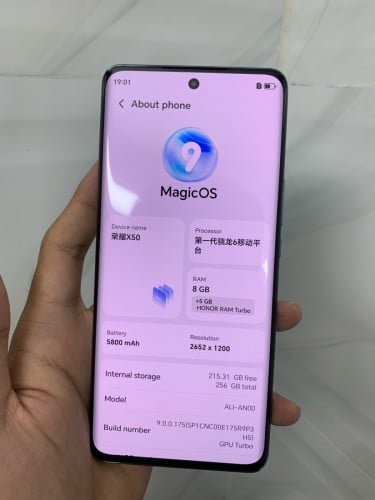 Honor X50 Ram8+5 Storage256G នៅស្អាត98%