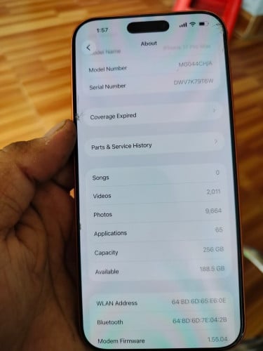 Iphone 17 pro max 256 sim 900$