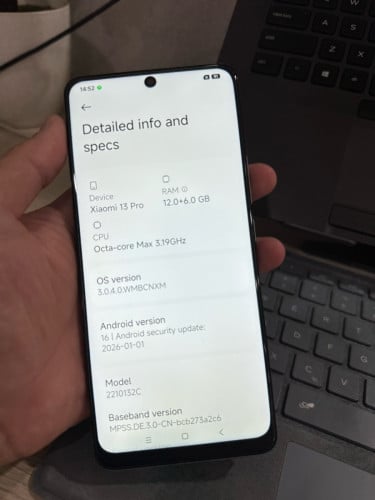 Mi 13 Pro 512GB Ram 12GB CH version អេក្រង់​ដូរ​ LCD កាម៉ារ៉ា​នៅស្អាត 170$