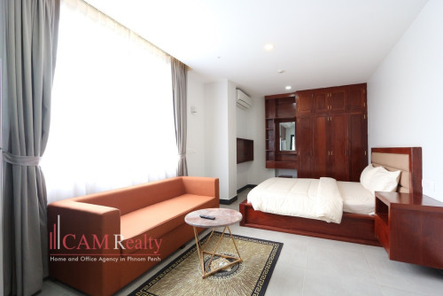 Modern style studio serviced apartment for rent in Tonle Basak
