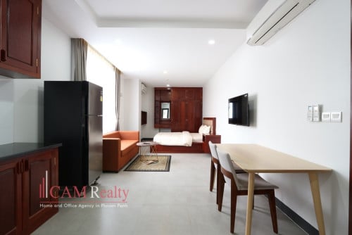 Modern style studio serviced apartment for rent in Tonle Basak