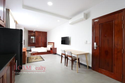 Modern style studio serviced apartment for rent in Tonle Basak