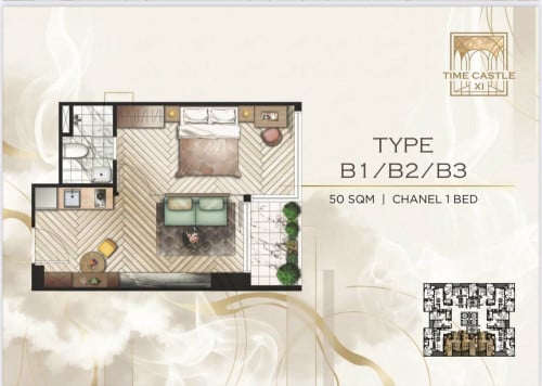 Time Square 11 Off Plan 1 bedroom for sale