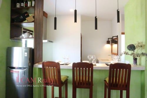 Western style 1 bedroom serviced apartment for rent in Russian Market