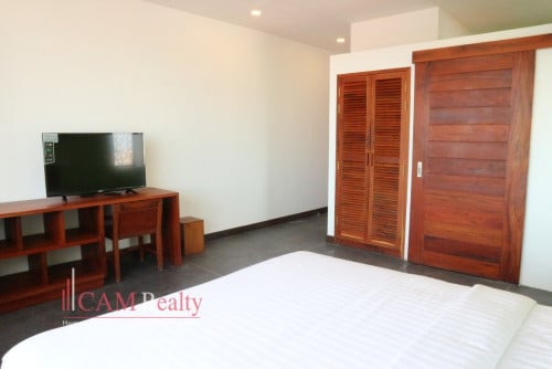 Western style 1 bedroom serviced apartment for rent in Russian Market