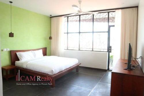 Western style 1 bedroom serviced apartment for rent in Russian Market