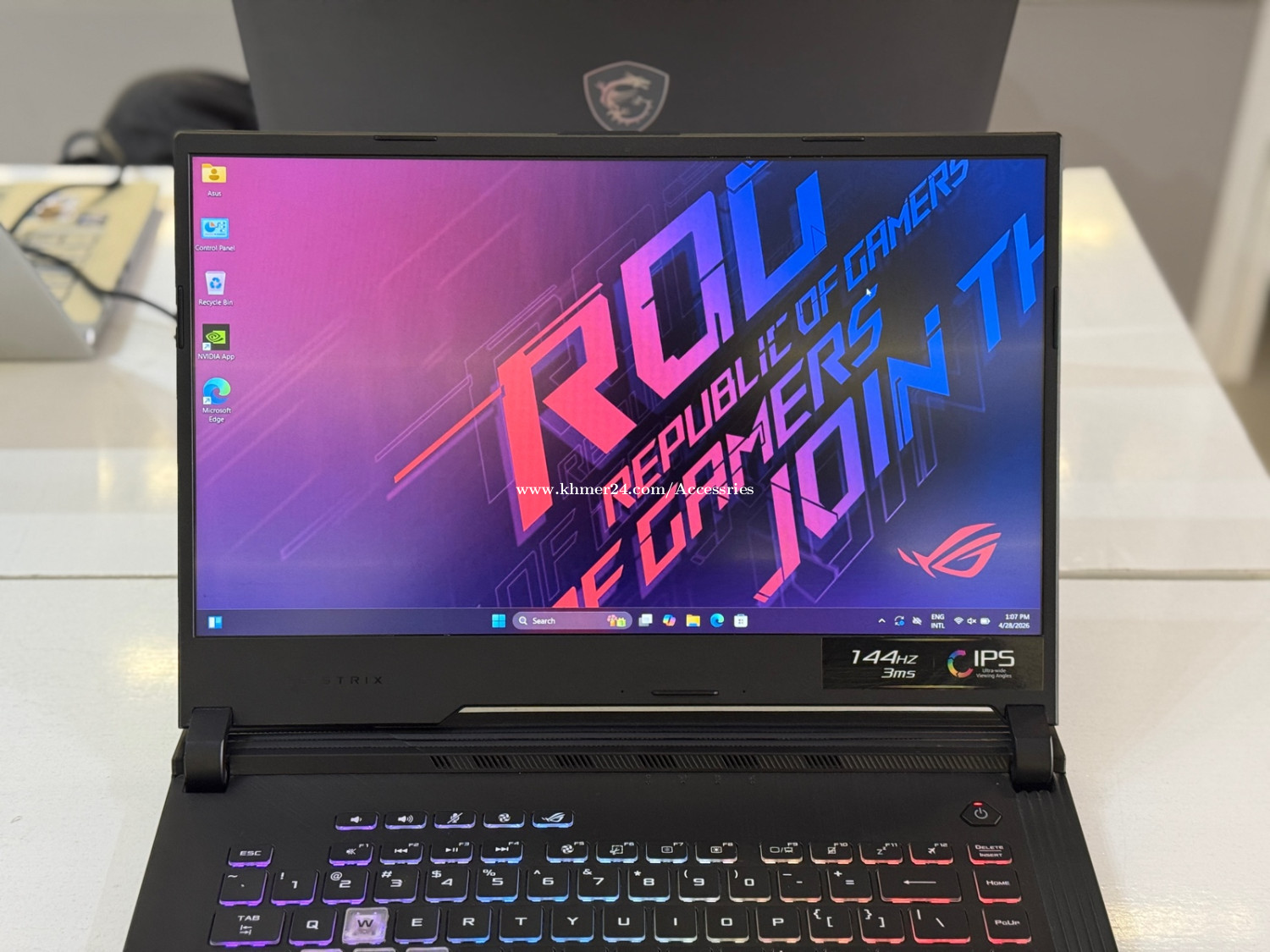 Asus ROG Strix G512LV ( 98% ) price $560.00 in Phsar Depou Muoy, Tuol ...