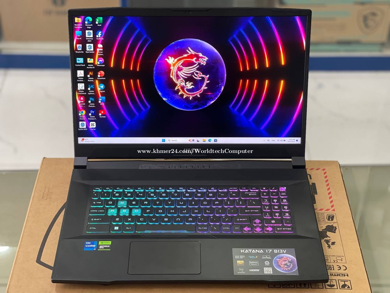 Katana17 i7-14650HX DDR5 16G M2 1TB RTX5060 8G 17.3" 2.5K 240Hz New99.99%=999$