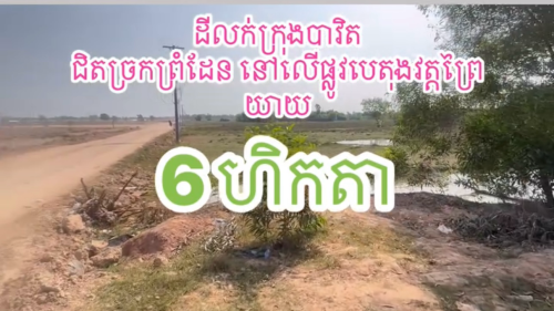 ដីលក់បន្ទាន់ក្នុងក្រុងបាវិតជិតច្រកព្រំដែន