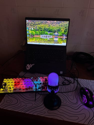 លក់ computer + mouse + microphone + keyboard + mouse pad