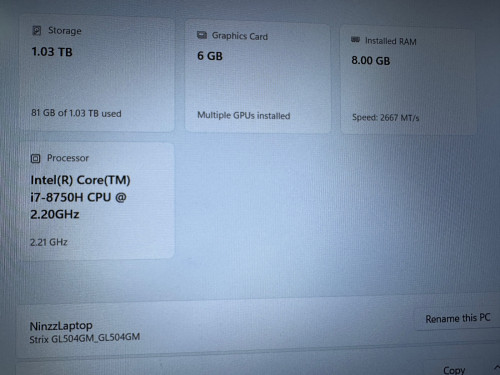 ASUS SCAR 2 GL504M