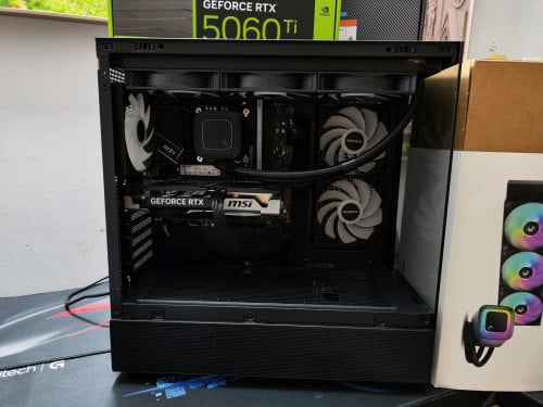 CPU I7-14700KFGPU RTX 5060Ti 8GRAM XPG 16GB 6000Mt M.2 1TB នៅធានា 1ឆ្នាំដល់3ឆ្នាំ