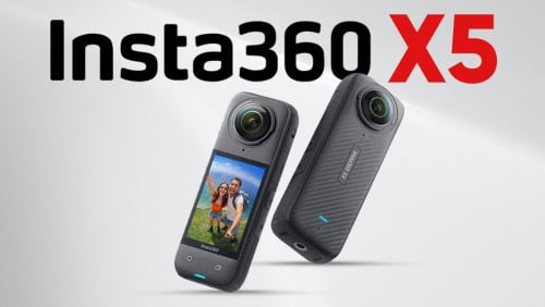Insta 360 X5 with case, charger, stick and Motorbike mounting stick