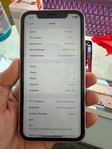 IPhone Xr up 17 Pro 64GB តួស្អាតខ្ចី100% អេក្រង់ហ្សុីន🔋ហ្សុីន80% មានស្កេន