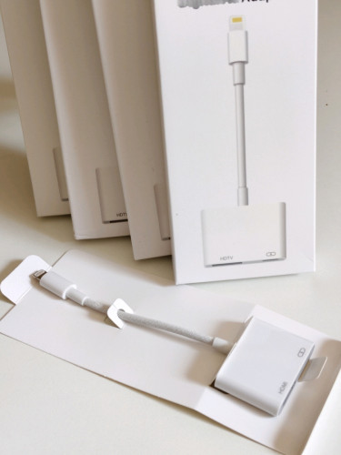 Lightning to HDMI and Lightning