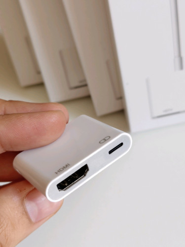 Lightning to HDMI and Lightning
