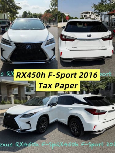 ក្រដាសពន្ធ​ RX450h F-sport 2016