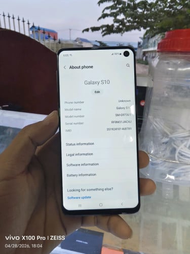Samsung Galaxy S10 Ram8G/128GB តួស្អាត98%