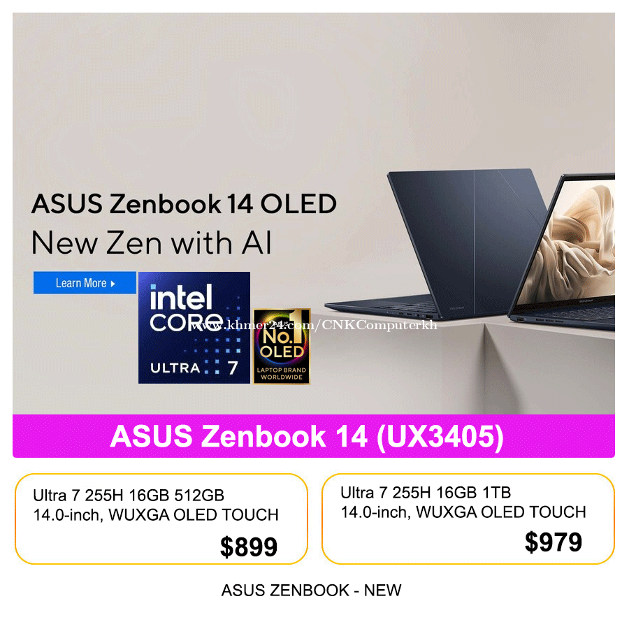 ASUS ZenBook 14 UX3405CA = $979