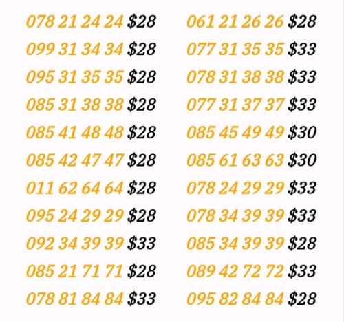 លេខស្ទួនឡើង Cellcard