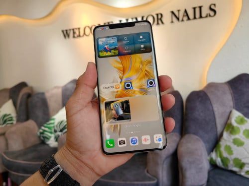#HUAWEI  Mate 50 Pro 🍁  🍁 ក្រុមហ៊ុនស៊ីម 2 🍁 85% 🍁 🍁 8GB ram + 256GB rom  .🍁 🍁  195$  🍁