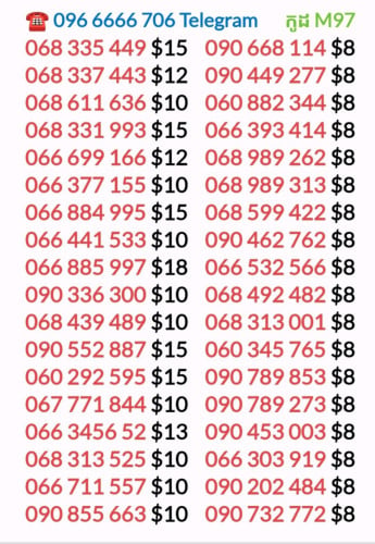លេខMetfone ស្ទួនសាម