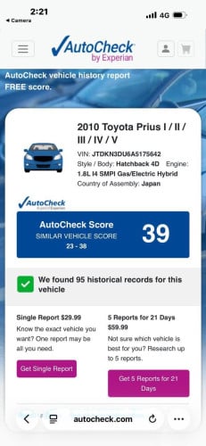 លក់​ Prius ឆ្នាំ០១០​ អប់សិន៥​ តំលៃ16900$ ចរចារ