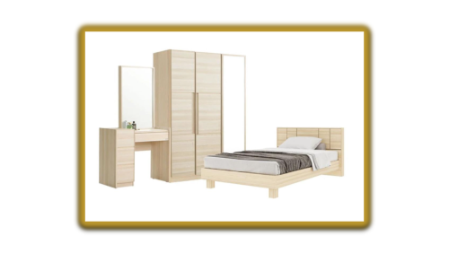"PARIS DESIGN STUDIO" BEDROOM SET 3.5FT