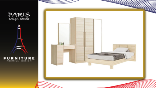 "PARIS DESIGN STUDIO" BEDROOM SET 3.5FT