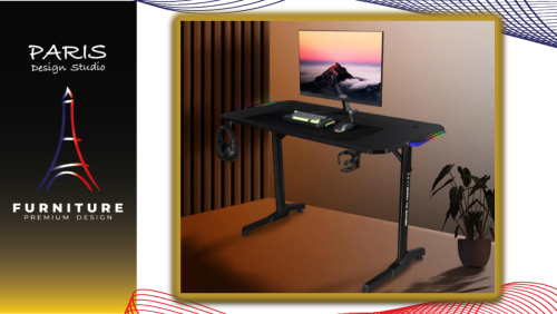 "Paris Design Studio" GAMING DESK EGA GD12 120CM BLACK