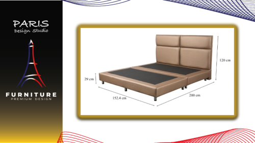 "Paris Design Studio" HEADBOARD WITH FRAME 5FT